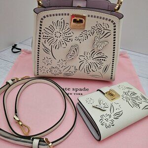 SOLD!! Kate Spade Floral Satchel With Matching Wallet NWT!♠️🩷